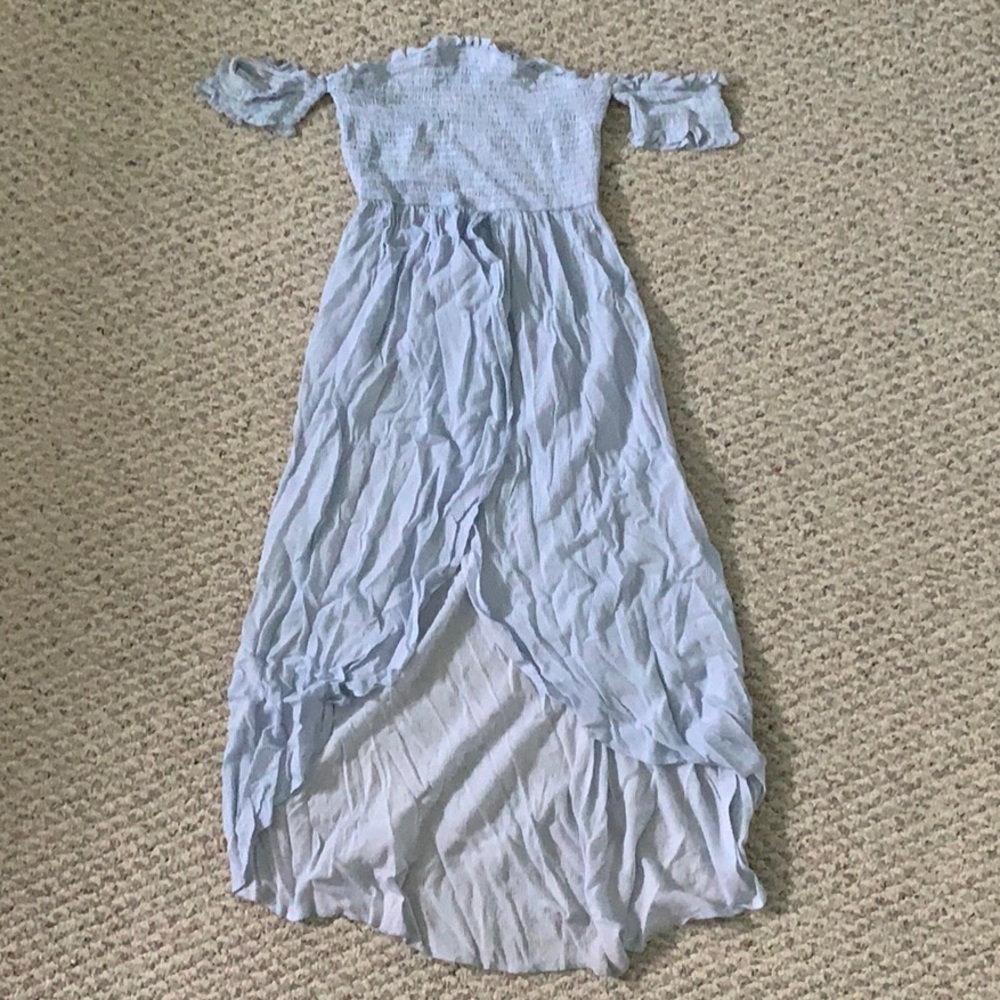 Flowy beach off the shoulder dress